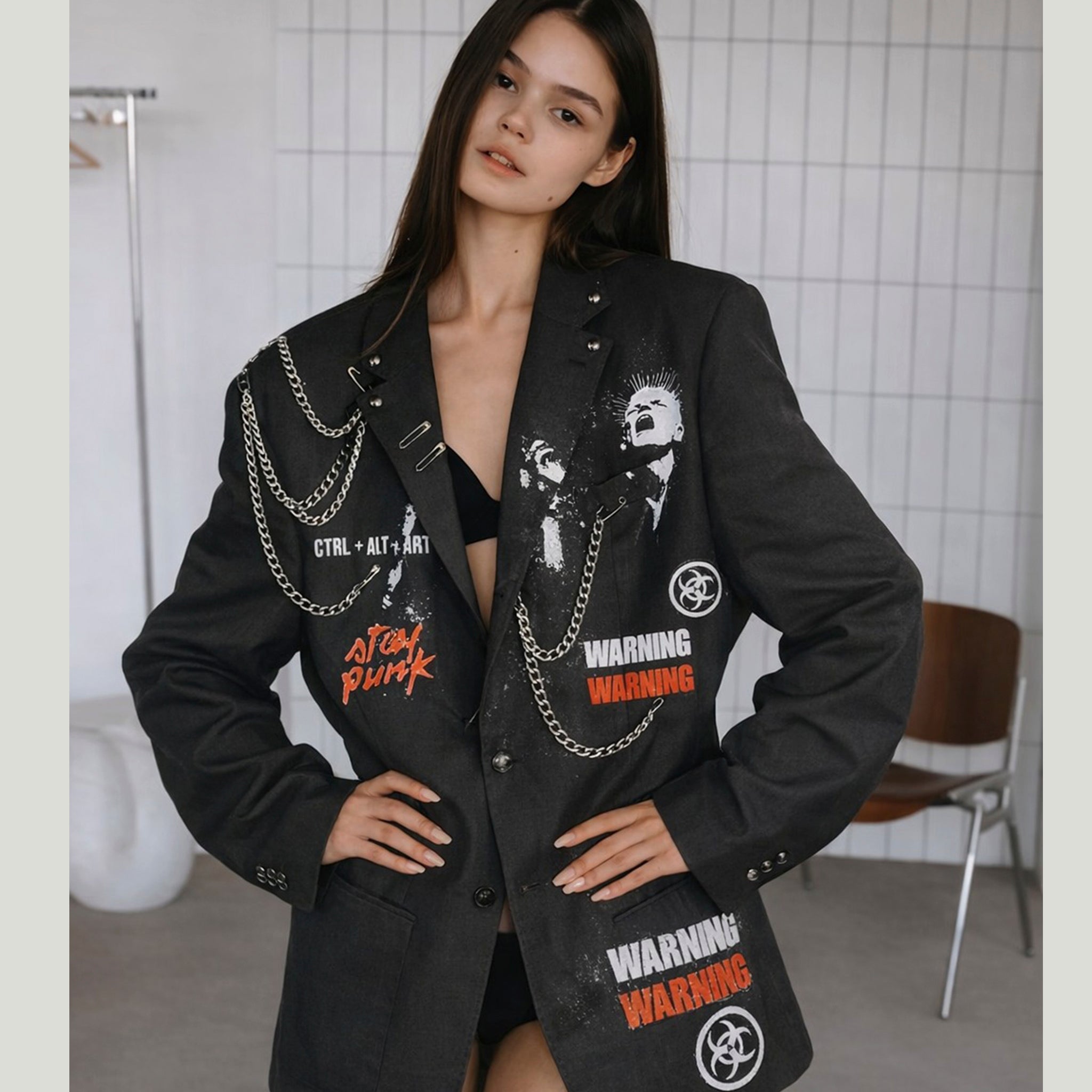 Punk Blazer Grey
