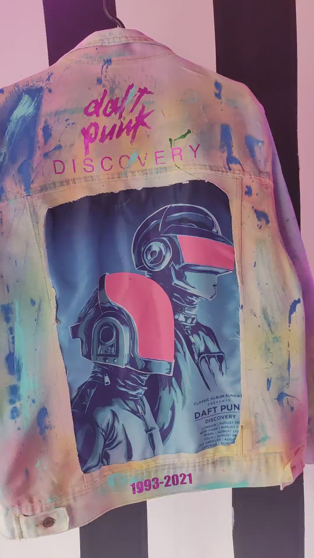 Daft Punk Inspired denim Jacket